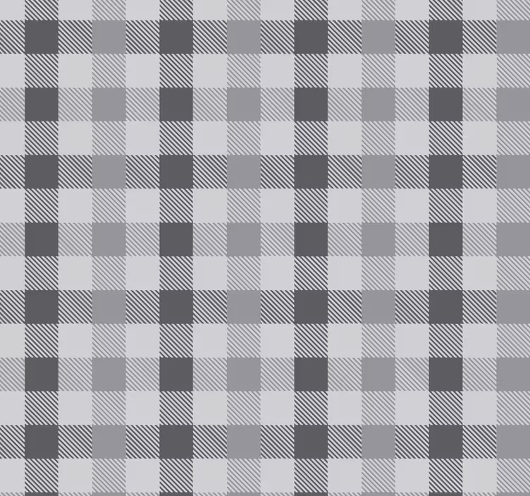 roleta do kuchyne sivý gingham vzor - Tenstickers