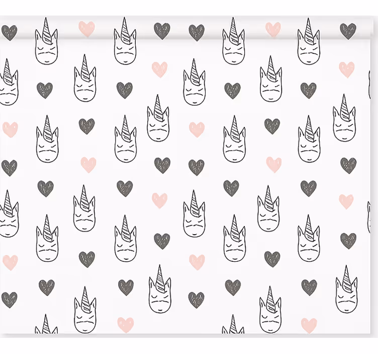 roleta do detskej izby vzor severských jednorožcov - Tenstickers