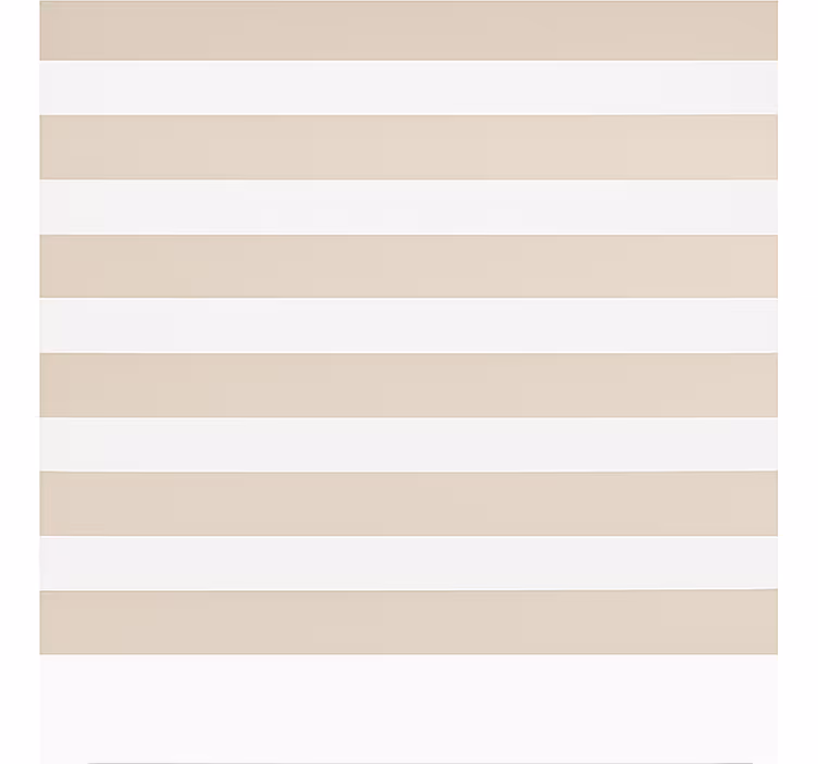 klasická roleta krémová a biela horizontálna - Tenstickers