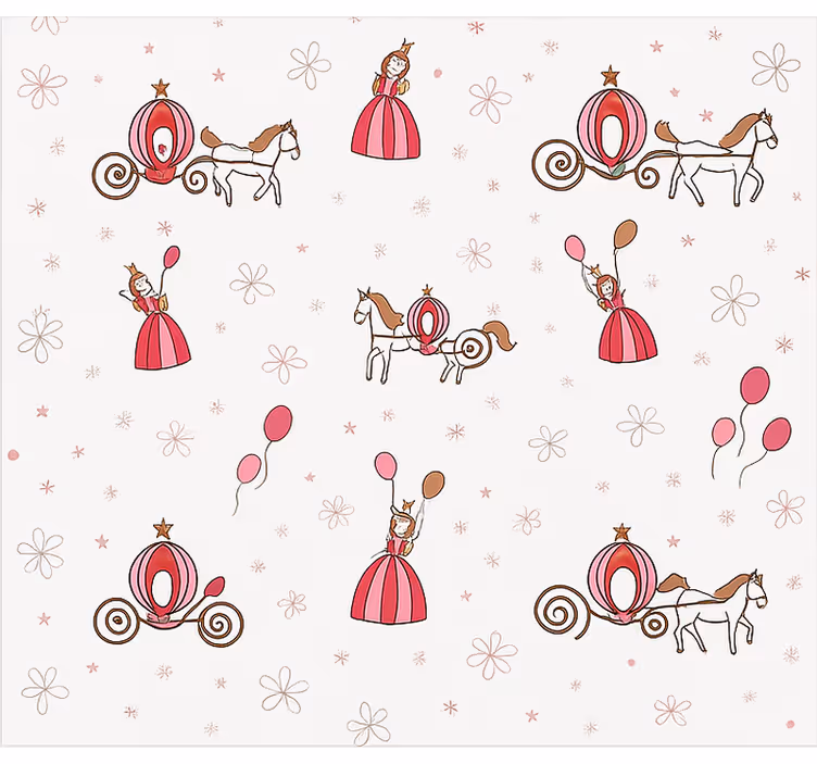 roleta do detskej izby rozprávková princezná - Tenstickers