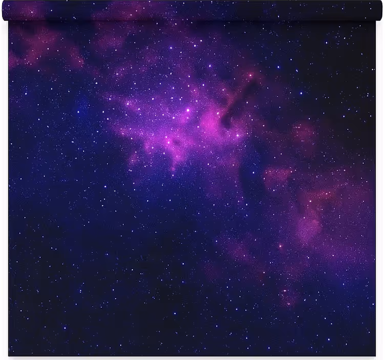 roleta pre teenagera fialová galaxia hviezda - Tenstickers