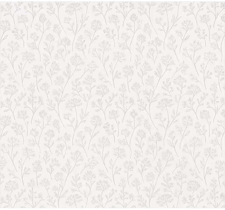 roleta do jedálne tenké sivé kvetinové umenie - Tenstickers