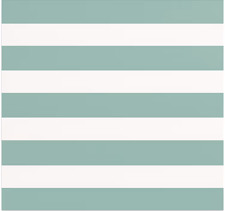 roleta do jedálne tyrkysovozelená pruhovaná - Tenstickers