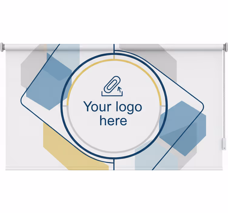 Roleta do kancelárie s vlastným dizajnom loga - Tenstickers