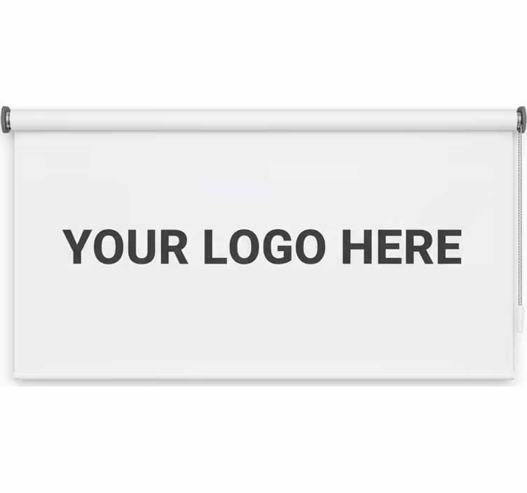 Roleta do kancelárie s vlastným logom firmy - Tenstickers
