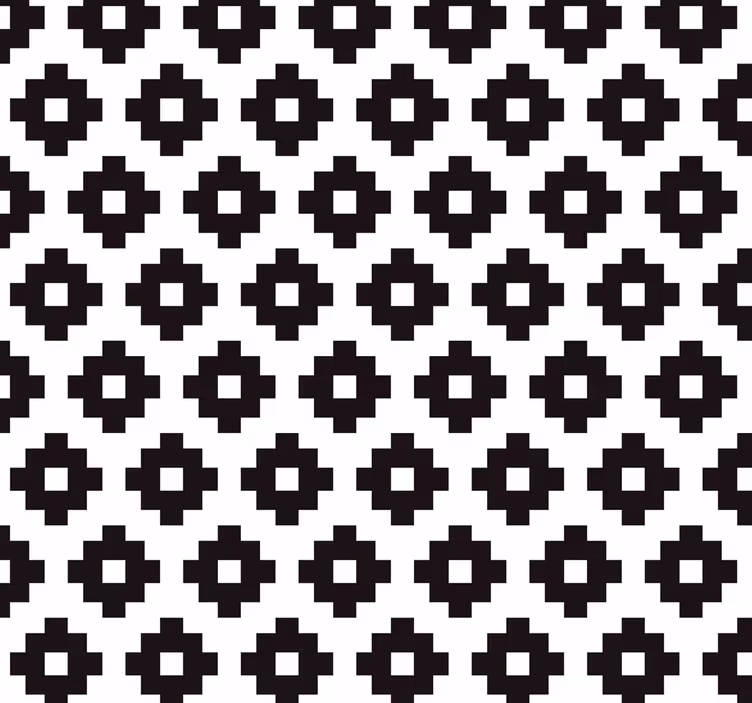 Roleta do kúpeľne inšpirovaná geometrickými dlažbami - Tenstickers