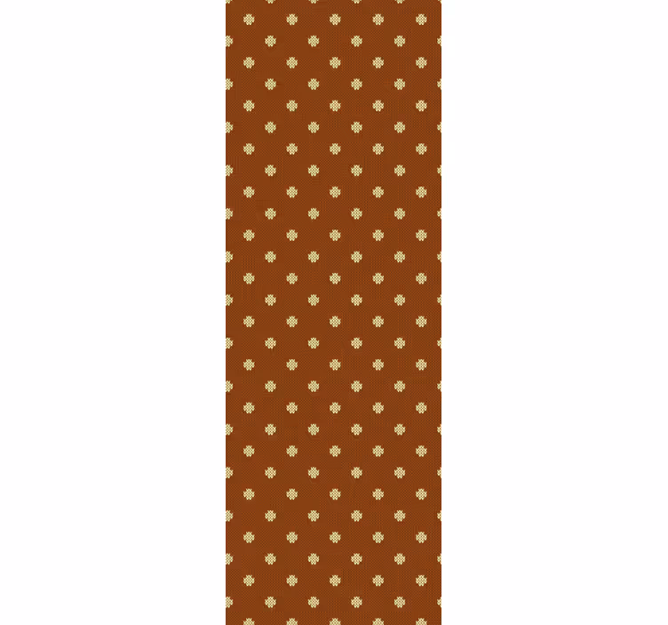 Roleta do kancelárie hnedý krížový vzor - Tenstickers