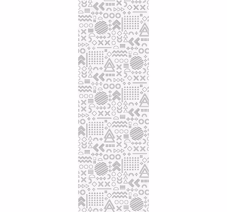 Roleta do kancelárie s geometrickým vzorom skíc - Tenstickers