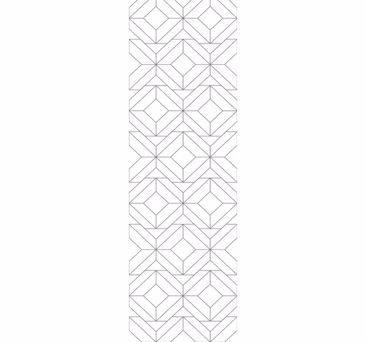 Roleta do kancelárie s geometrickým bielym vzorom - Tenstickers