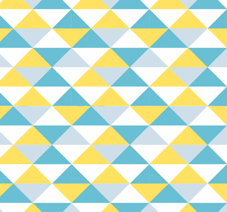 Roleta do kancelárie žltých a modrých geometrických dlaždíc - Tenstickers