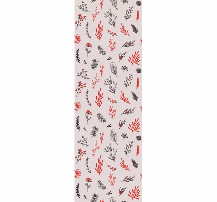 Roleta do kuchyne s ružovými botanickými motívmi - Tenstickers