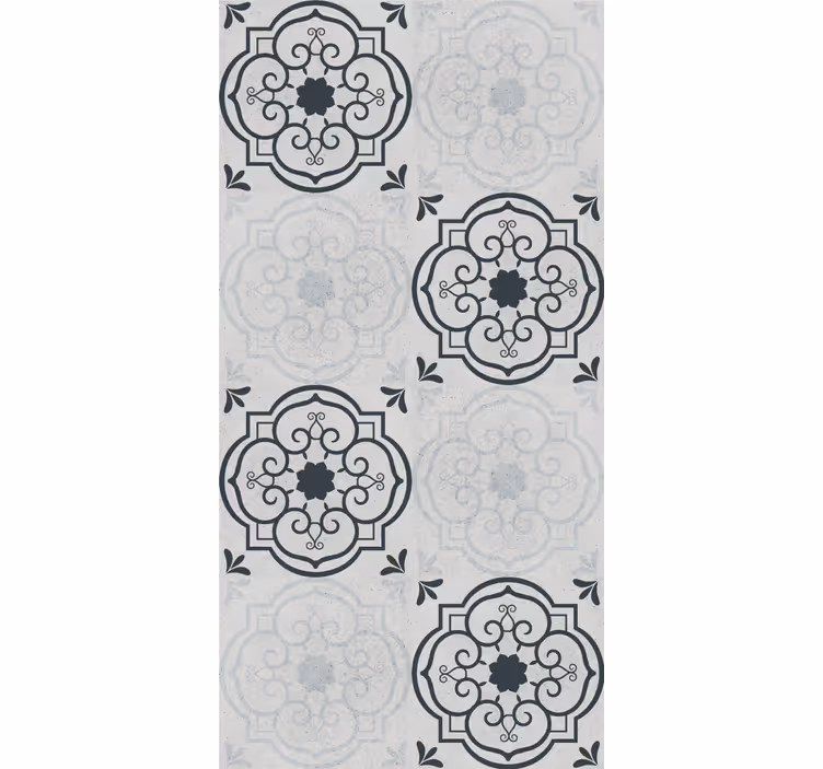 Roleta do kuchyne elegantné šedé dlažby - Tenstickers