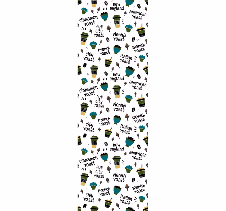 Roleta do kuchyne s vzorom praženej kávy - Tenstickers