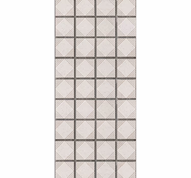 Roleta do kuchyne biele minimalistické abstraktné dlaždice - Tenstickers