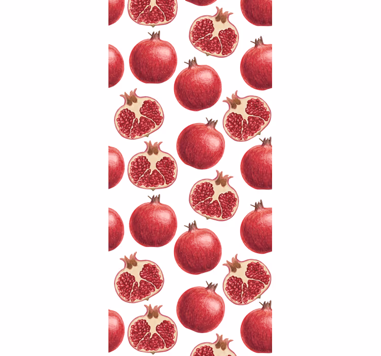 Roleta do kuchyne s farebným vzorom granátových jabĺk - Tenstickers