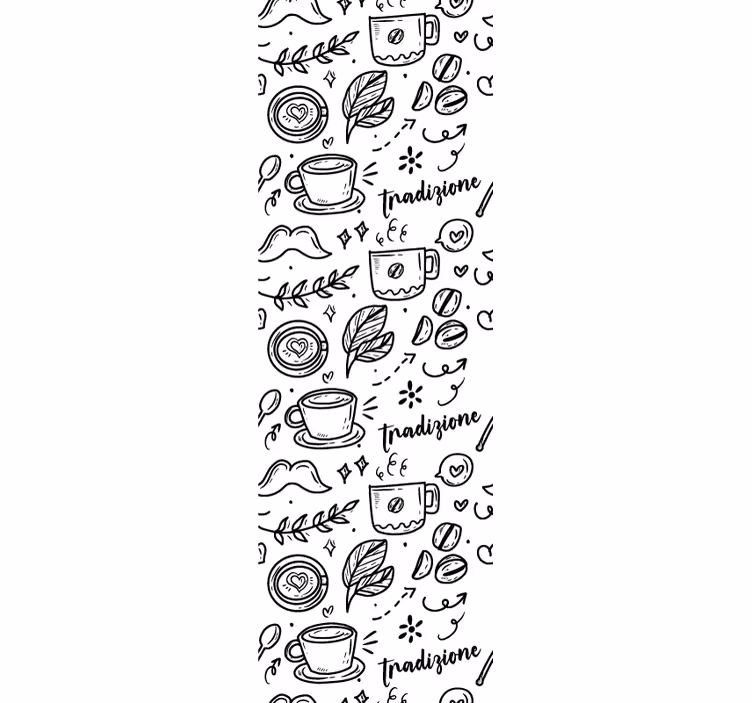 Roleta do kuchyne talianska tradícia s kávou - Tenstickers
