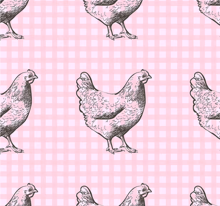Roleta do kuchyne s dekorom s kuracím vzorom - Tenstickers