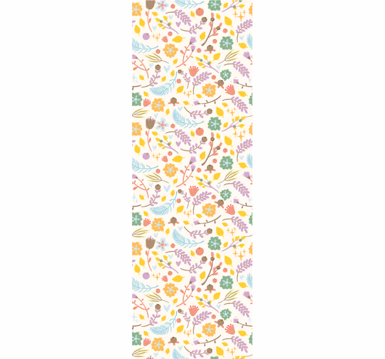 Roleta do kuchyne s typickým poľským kvetinovým vzorom - Tenstickers
