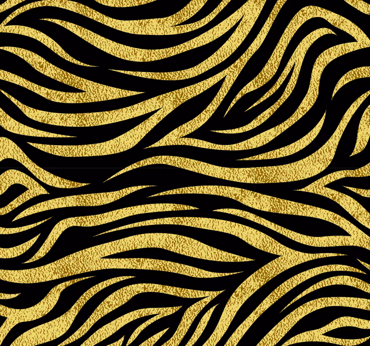 Roleta do jedálne so zlatým zebrovým vzorom - Tenstickers
