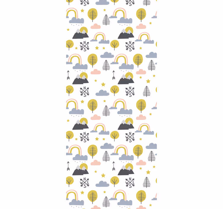 Roleta do detskej izby hravá prírodná scéna - Tenstickers