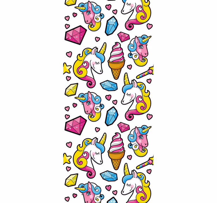 Roleta do detskej izby s motívom jednorožca - Tenstickers