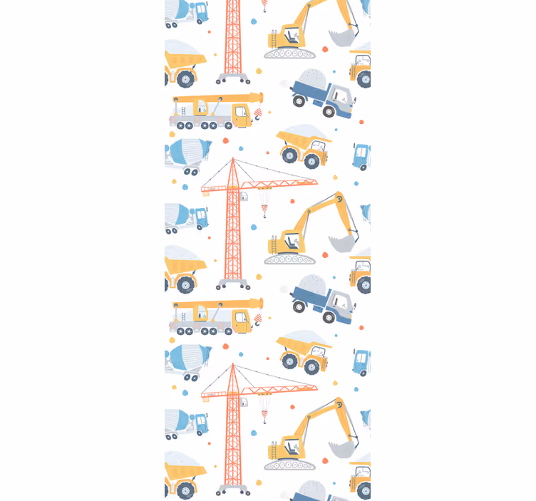 Roleta do detskej izby s motívmi stavby - Tenstickers