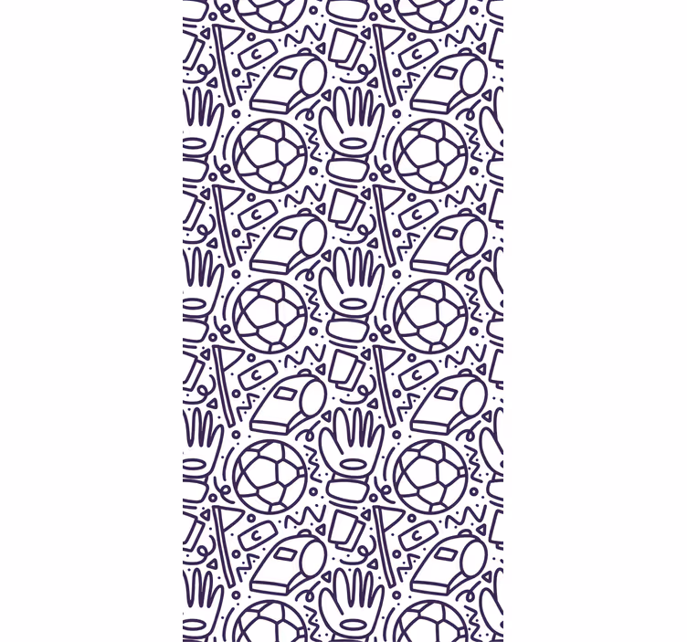 Roleta do detskej izby s dizajnom športových doodlov - Tenstickers