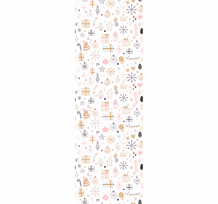 Roleta do detskej izby so zimným vianočným vzorom - Tenstickers