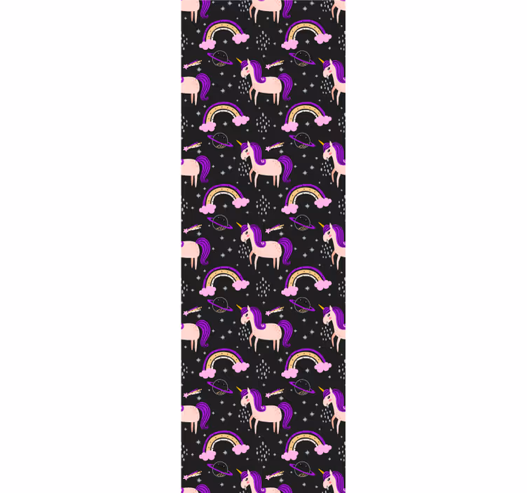 Roleta do detskej izby s umeleckými jednorožcami - Tenstickers
