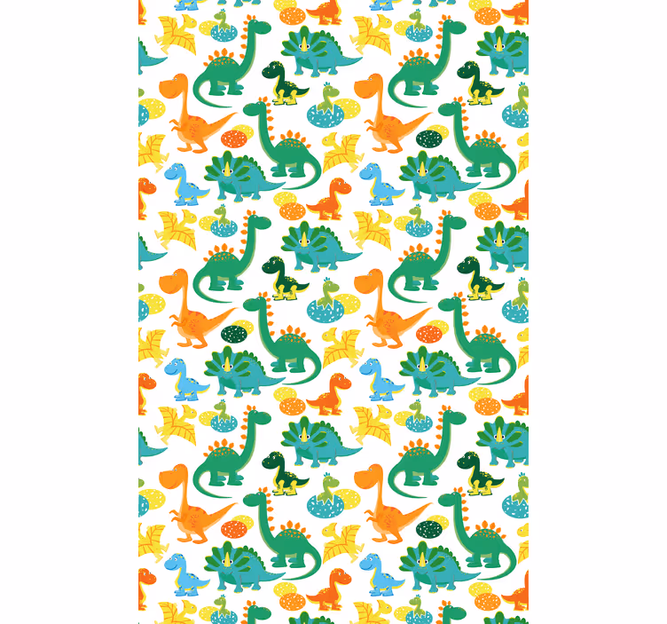 Roleta do detskej izby s farebnými dinosaurami - Tenstickers