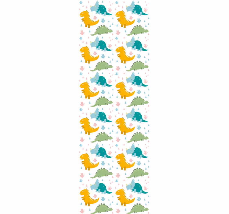 Roleta do detskej izby s krásnym vzorom dinosaurov - Tenstickers