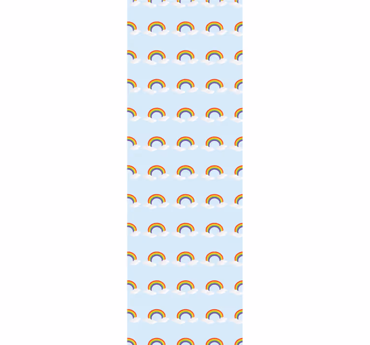 Roleta do detskej izby farebná dúha a oblaky - Tenstickers