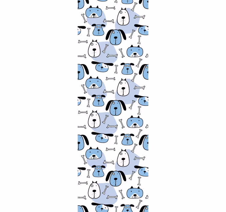 Roleta do detskej izby so vzorom modrých psíkov - Tenstickers