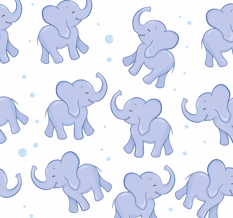 Roleta do detskej izby malý slon a bublinky - Tenstickers