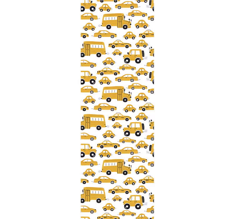 Roleta do detskej izby s roztomilým žltým autom - Tenstickers