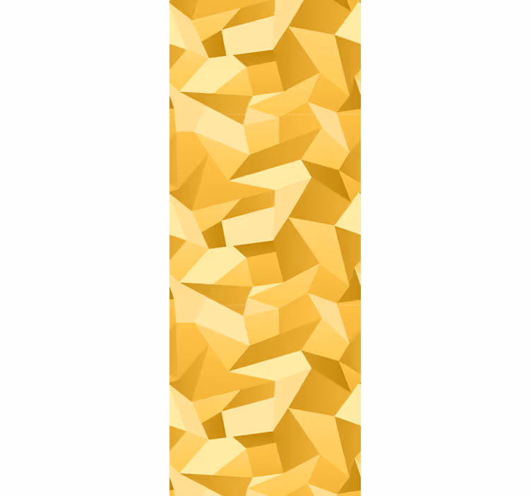 Roleta do kancelárie 3d zlaté geometrické tvary - Tenstickers