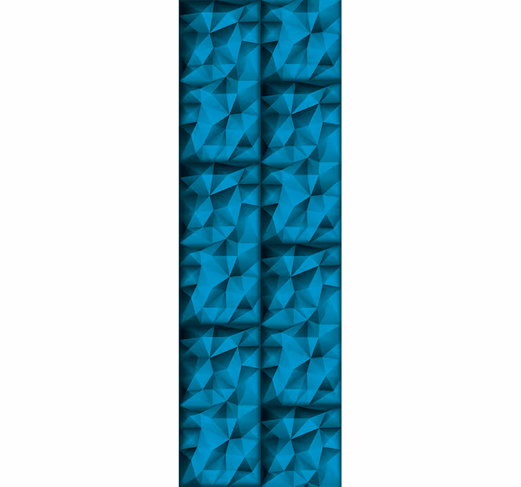Roleta do kancelárie modré hĺbky v 3d vzore - Tenstickers