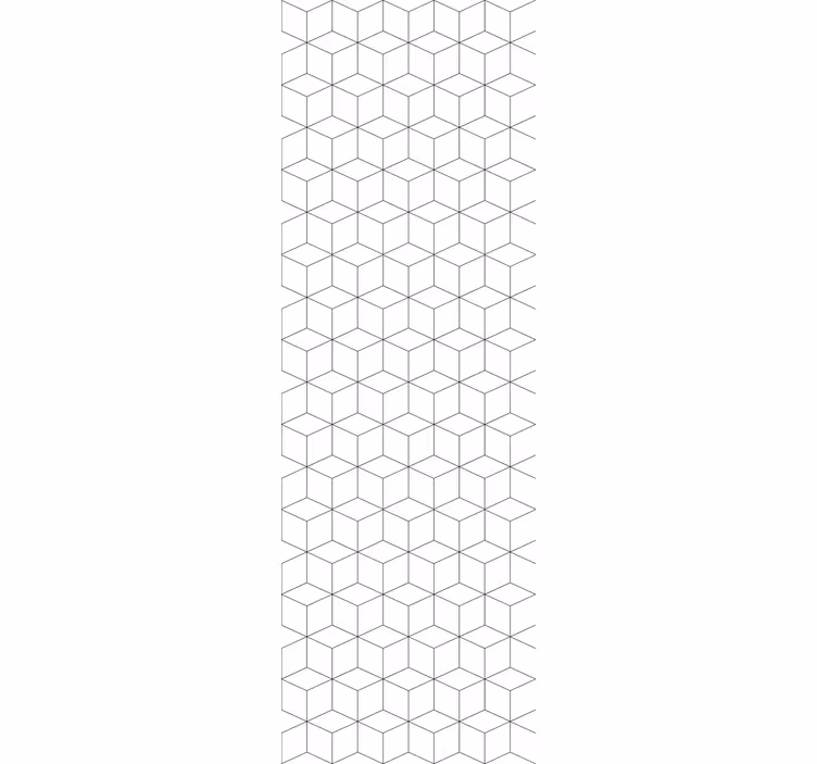 Roleta do kancelárie s geometrickým vzorom kociek - Tenstickers