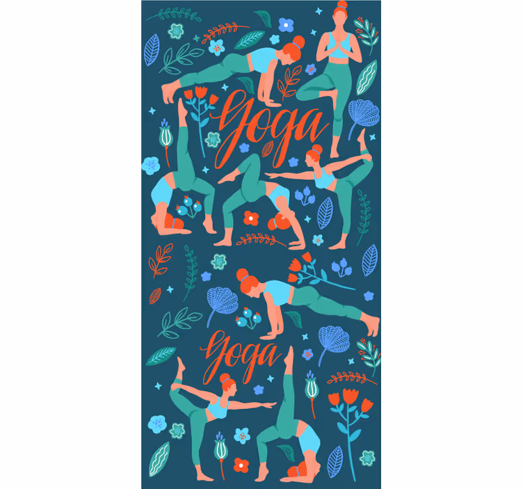 Roleta pre teenagera žena cvičiaca jogu - Tenstickers