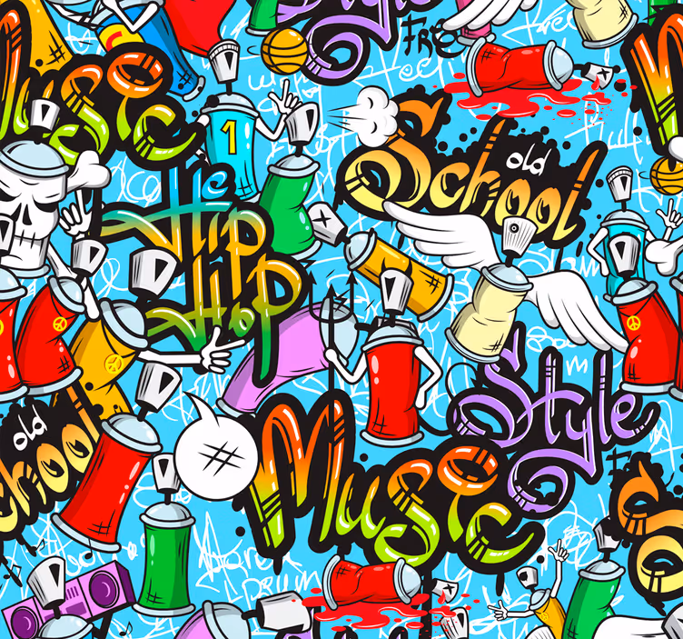 Roleta pre teenagera mestská graffiti hip-hop kultúra - Tenstickers