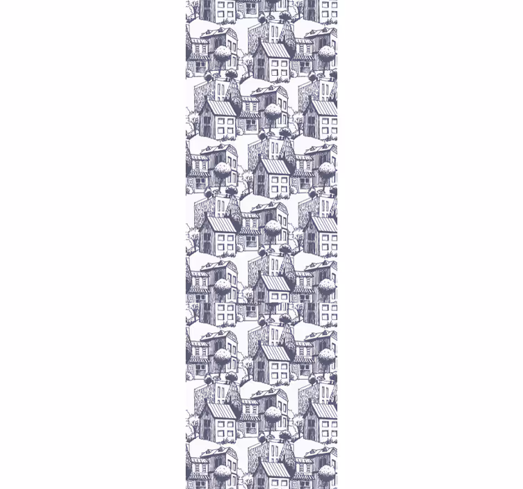 Moderná roleta s mestským vintage vzorom - Tenstickers