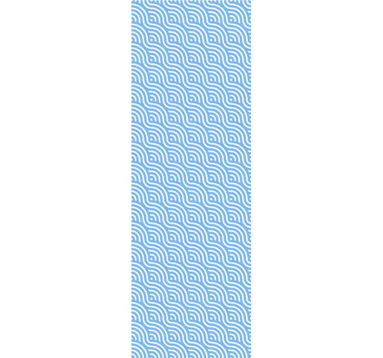Moderná roleta malé modré vlny - Tenstickers