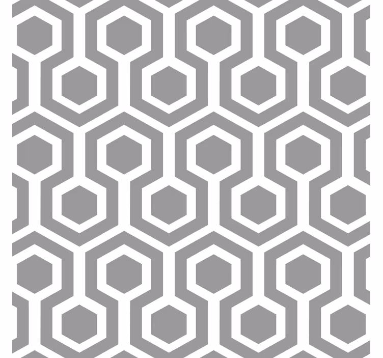 Sivá roleta s hexagonálnym šedým vzorom - Tenstickers