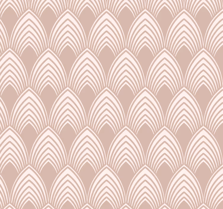 Ružová roleta s vintage geometrickým dizajnom - Tenstickers