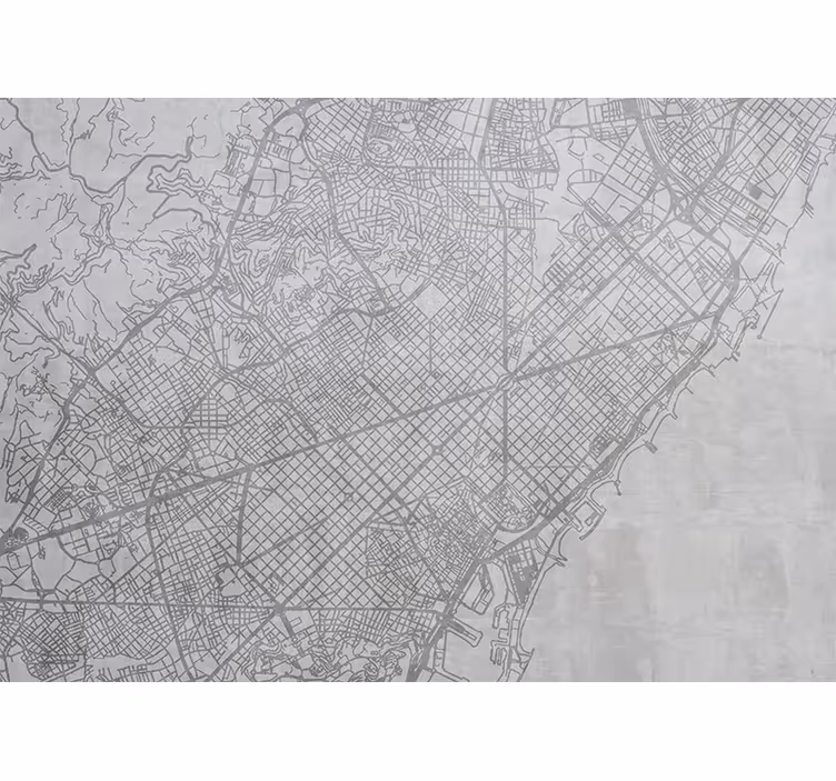 Roleta do kuchyne mapa mesta barcelona - Tenstickers
