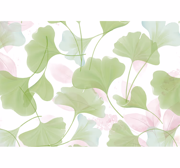 Roleta do kuchyne glamour akvarelové ginko listy - Tenstickers