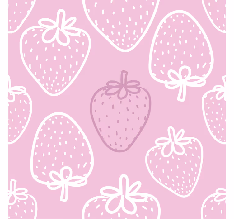 Roleta do kuchyne s jemným vzorom jahôd na darčeky - Tenstickers