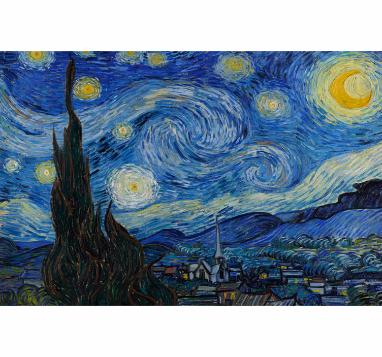Roleta do obývačky hviezdna noc od van gogha - Tenstickers
