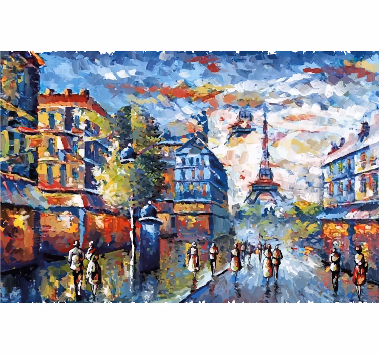 Roleta do obývačky arte paríž bohémsky akvarel - Tenstickers