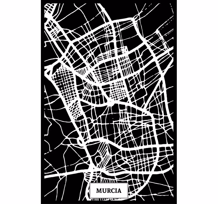 Roleta do obývačky mapa terénu murcia - Tenstickers